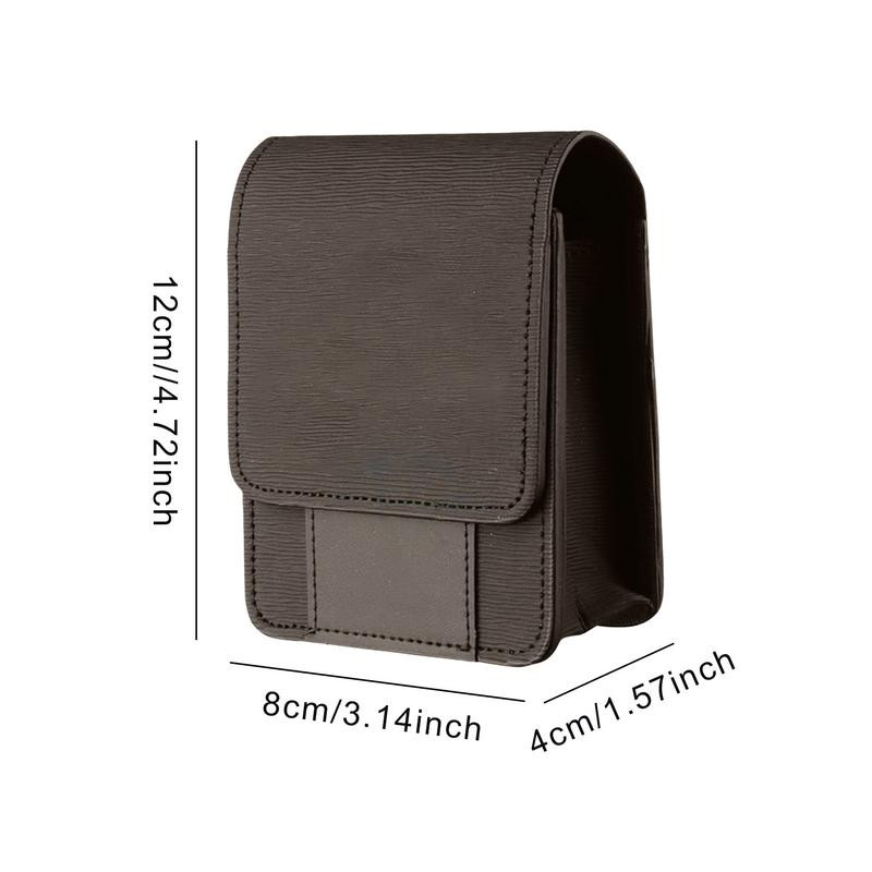 Golfa tālmēra futrālis PU Golfa attāluma meklētāja cietā apvalka futrālis tālmēra pārnēsāšanas soma ar magnētiski aizveramu tālmēra jostas somu