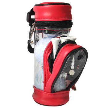 Преносима малка чанта за топка за голф Carrier Tee Holder Калъф за съхранение Калъф с 3 топки и 3 тениски Комплект за аксесоари за тренировъчна практика