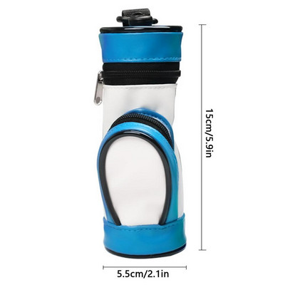 Nova torba za pohranu loptica za golf za muškarce i žene za van, visokokvalitetna torba za golf od pu kože za držanje 3 dodatne opreme za loptice za golf