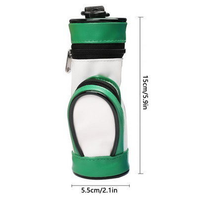 Nova torba za pohranu loptica za golf za muškarce i žene za van, visokokvalitetna torba za golf od pu kože za držanje 3 dodatne opreme za loptice za golf