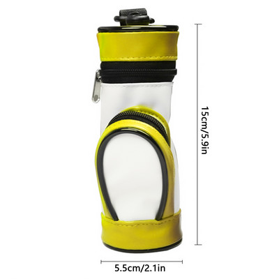 Nova torba za pohranu loptica za golf za muškarce i žene za van, visokokvalitetna torba za golf od pu kože za držanje 3 dodatne opreme za loptice za golf