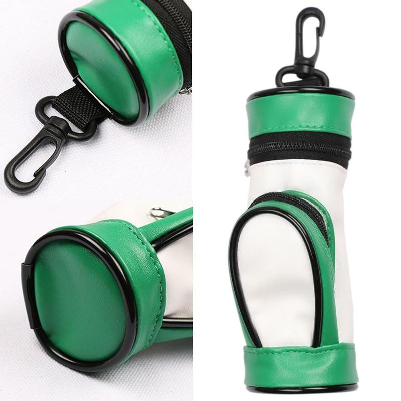 Nova torba za pohranu loptica za golf za muškarce i žene za van, visokokvalitetna torba za golf od pu kože za držanje 3 dodatne opreme za loptice za golf