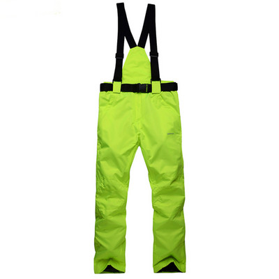 1 tk Suusapüksid Õues Mehed Naised Tuulekindlad Veekindlad Suspenderpüksid Lumelauapüksid Talvised Paksud Soojad Püksid