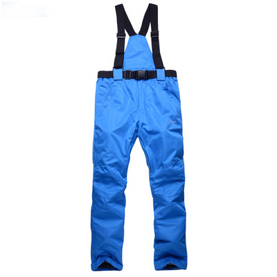 1 tk Suusapüksid Õues Mehed Naised Tuulekindlad Veekindlad Suspenderpüksid Lumelauapüksid Talvised Paksud Soojad Püksid