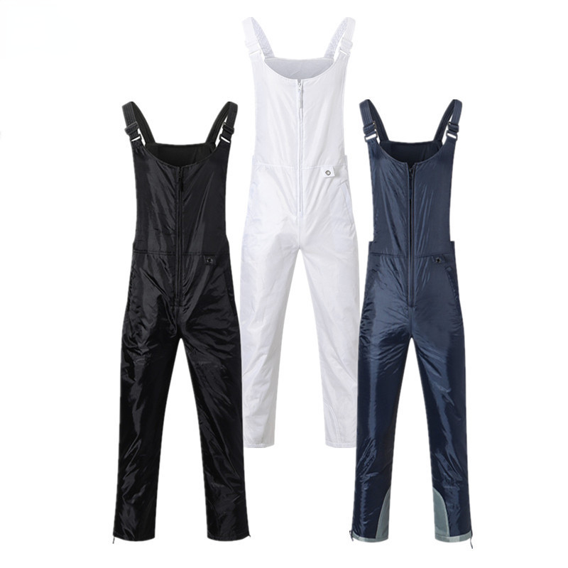 Ρούχα σκι για ενήλικες εξωτερικού χώρου για άνδρες Γυναικεία αδιάβροχη βαμβακερή γέμιση Ζεστή σαλιάρα πλάτης Παντελόνι για σκι Snowboarding