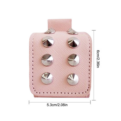 Μίνι θήκη για μπάλα του γκολφ PU Δερμάτινη ζώνη μέσης Θήκη για μπάλα γκολφ Φορητή τσάντα μεταφοράς ζώνης μέσης Πριτσίνια Βοηθητική θήκη θήκης για μπάλα του γκολφ