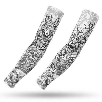 Tattoo rukavi za ruke Ledena svilena tkanina UV zaštita Rukavi za trčanje Fitnes Košarkaški lakat Sport Biciklizam Rukavi biciklistički rukavi