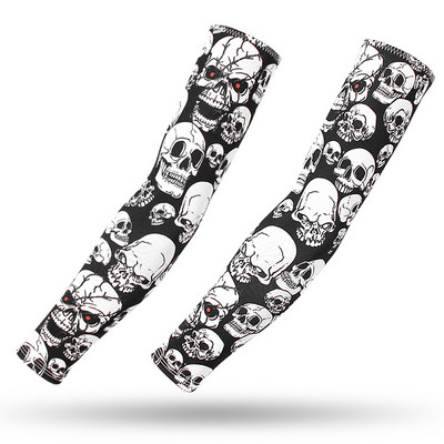 Tattoo rukavi za ruke Ledena svilena tkanina UV zaštita Rukavi za trčanje Fitnes Košarkaški lakat Sport Biciklizam Rukavi biciklistički rukavi