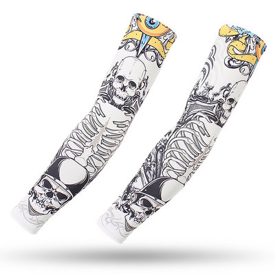 Tattoo rukavi za ruke Ledena svilena tkanina UV zaštita Rukavi za trčanje Fitnes Košarkaški lakat Sport Biciklizam Rukavi biciklistički rukavi