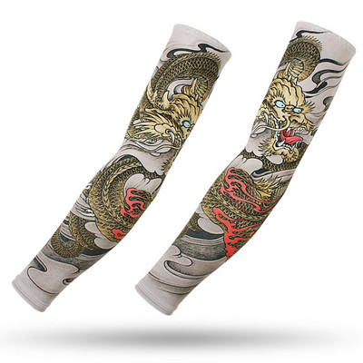 Tattoo rukavi za ruke Ledena svilena tkanina UV zaštita Rukavi za trčanje Fitnes Košarkaški lakat Sport Biciklizam Rukavi biciklistički rukavi