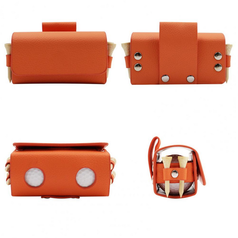 Συνθετικό δέρμα Ελαφρύ τσάντα αποθήκευσης γκολφ Κουμπί κλείσιμο Θήκη μέσης γκολφ Θήκη αποθήκευσης γκολφ Αθλητικό αξεσουάρ