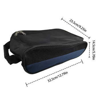 Φορητή τσάντα παπουτσιών μίνι γκολφ Oxford υφασμάτινη τσάντα μεταφοράς παπουτσιών Θήκη γκολφ με φερμουάρ Αναπνεύσιμη θήκη Πακέτο τσάντα μπλουζάκι Αθλητικό αξεσουάρ