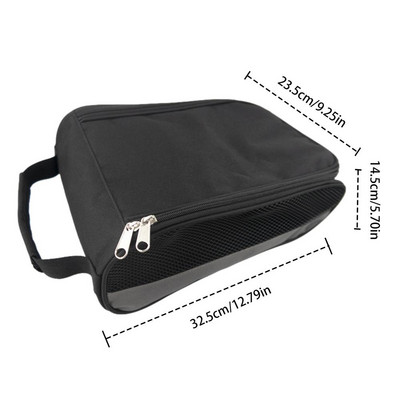 Φορητή τσάντα παπουτσιών μίνι γκολφ Oxford υφασμάτινη τσάντα μεταφοράς παπουτσιών Θήκη γκολφ με φερμουάρ Αναπνεύσιμη θήκη Πακέτο τσάντα μπλουζάκι Αθλητικό αξεσουάρ