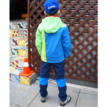 TRVLWEGO Παιδικό Παντελόνι Πεζοπορίας Παντελόνι Κάμπινγκ Φθινοπωρινό Χειμώνα Αδιάβροχο Αδιάβροχο Μαλακό Κέλυφος Ζεστά ρούχα για σκι εξωτερικού χώρου