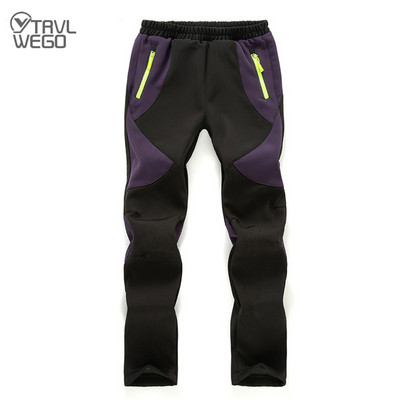 TRVLWEGO Pantaloni de drumeție pentru copii Pantaloni de camping Toamnă Iarnă Rezidenți la vânt Impermeabil Shell moale Îmbrăcăminte caldă de schi în aer liber