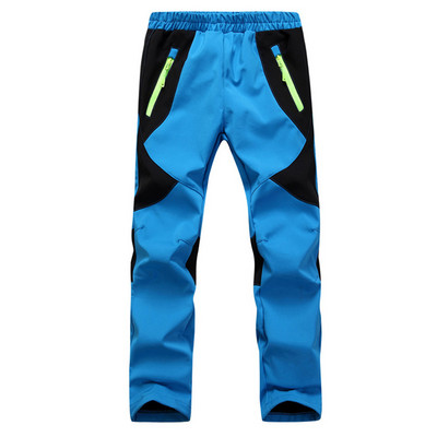 TRVLWEGO Παιδικό Παντελόνι Πεζοπορίας Παντελόνι Κάμπινγκ Φθινοπωρινό Χειμώνα Αδιάβροχο Αδιάβροχο Μαλακό Κέλυφος Ζεστά ρούχα για σκι εξωτερικού χώρου