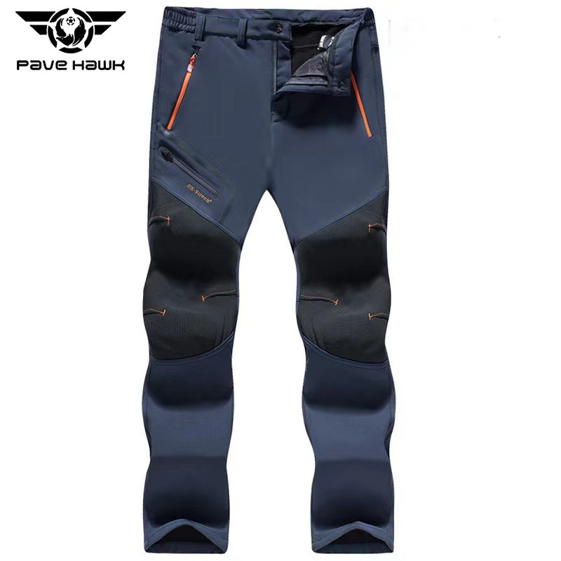 Outdoor Téli Túrázás Síelés Polár nadrág Férfi Női Vastag Meleg Soft Shell Vízálló Nadrág Kemping Hegymászó Horgásznadrág 7XL