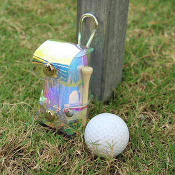 Прозрачна чанта за топка за голф PVC малка чанта за топка за голф Чанти за голф на кръста с магнитна катарама Мини чанти за съхранение за голф