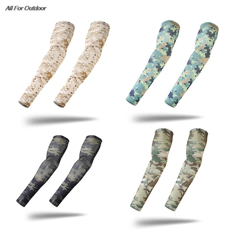 2tk Taktikaline kamuflaaž spordikäevarrukas korvpall rattakäe soojem suvine jooksmine kalapüük UV päikesekaitse manseti kate