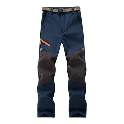 TRVLWEGO laste talvised matkapüksid matkasuusapüksid veekindlad tuulekindlad fliisvoodriga soojad paksud Soft Shell matkasuusapüksid