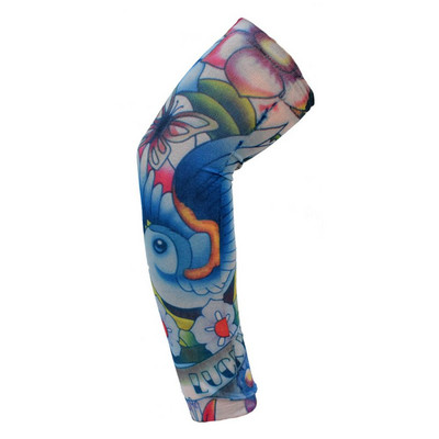 1 gab Āra riteņbraukšanas piedurknes 3D tetovējums ar apdruku Armwarmer UV aizsardzība MTB velosipēda piedurknes roku aizsardzībai.