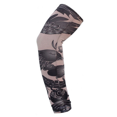 1 gab Āra riteņbraukšanas piedurknes 3D tetovējums ar apdruku Armwarmer UV aizsardzība MTB velosipēda piedurknes roku aizsardzībai.