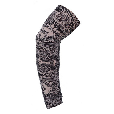 1 gab Āra riteņbraukšanas piedurknes 3D tetovējums ar apdruku Armwarmer UV aizsardzība MTB velosipēda piedurknes roku aizsardzībai.