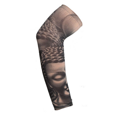 1 gab Āra riteņbraukšanas piedurknes 3D tetovējums ar apdruku Armwarmer UV aizsardzība MTB velosipēda piedurknes roku aizsardzībai.