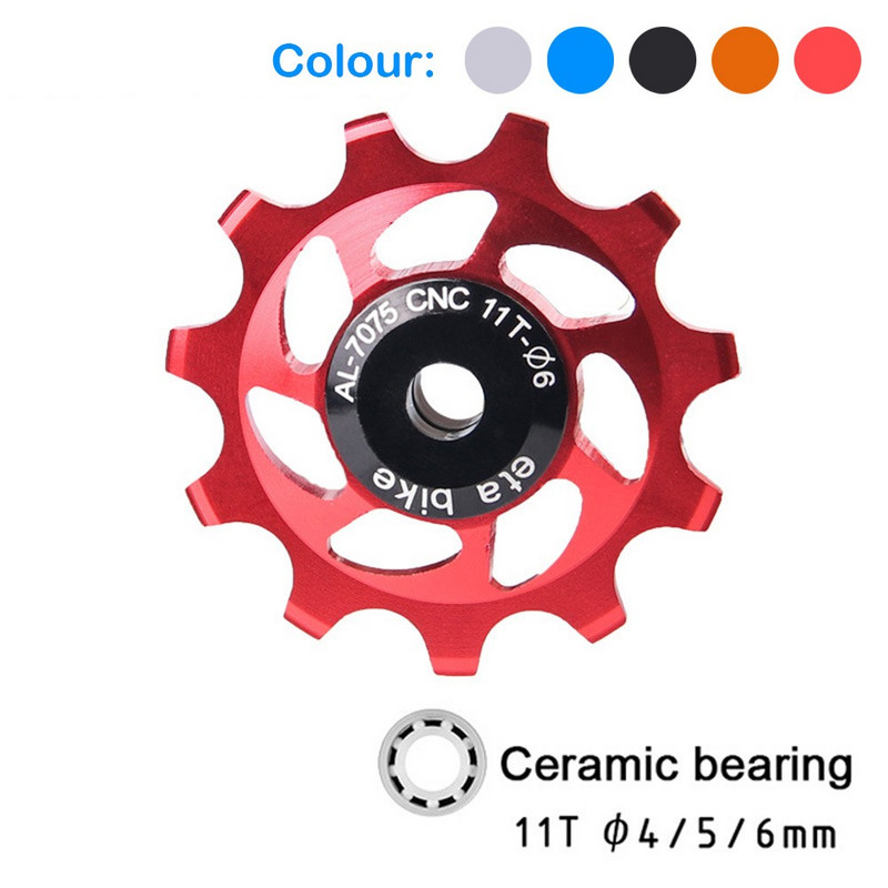11T dviračio skriemulio rato keraminis galinis pavarų perjungiklis - jockey rato guoliai, skriemulys dviračio plento dviračio vadovo dviračio priedai
