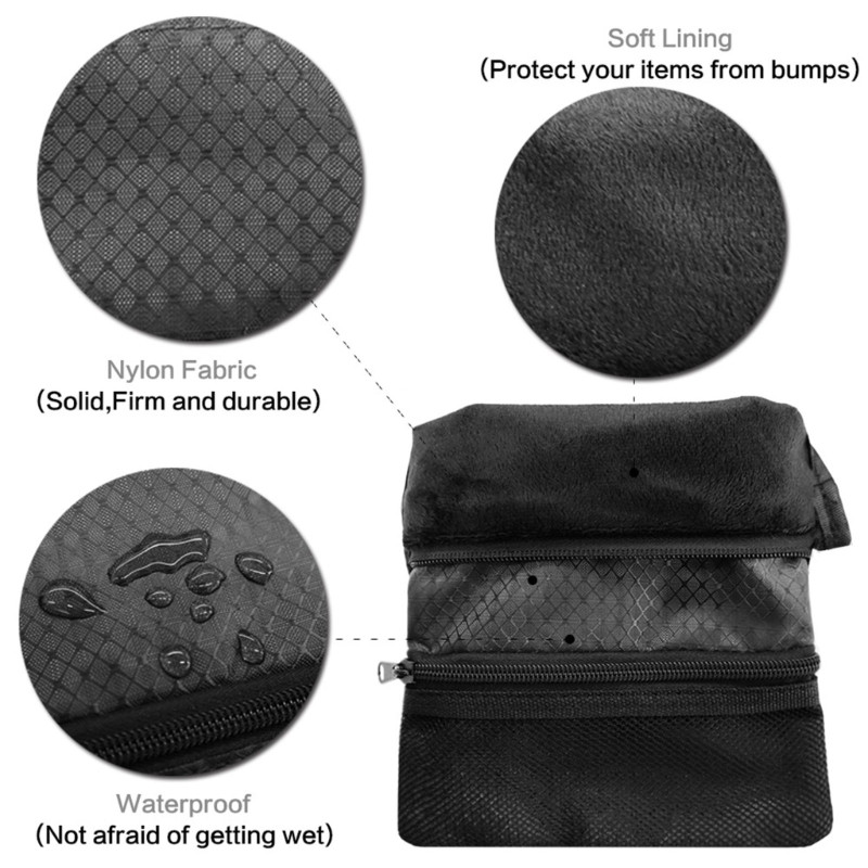 Golfikotikott hammasrattaklambriga meestele, naistele, kerge mitme taskuga tõmblukuga konks koti külge, golfipallide kott Golfi käekott