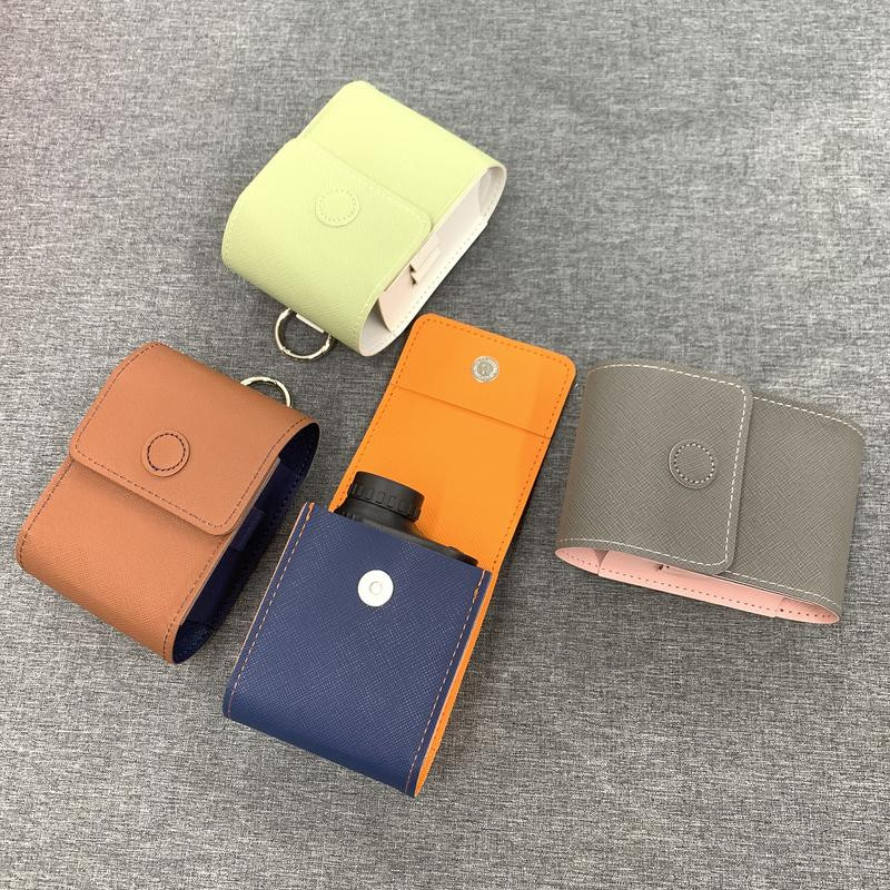 Golfi pallikoti kaugusmõõtja magnetümbris instrument Põrutuskindel veekindel diastimeetriga nahast ümbris Golf kaasaskantav vöökoht Ba