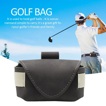 2022 Νέα PU Δερμάτινη θήκη μίνι γκολφ τσάντα τσάντα μέσης θήκη τσάντα τσάντα μπάλα γκολφ για άνδρες Γυναικεία αθλητικά αξεσουάρ γκολφ