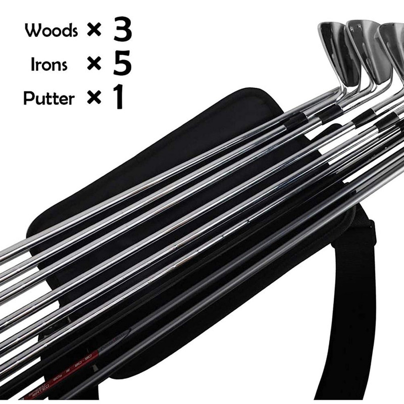 Golfa kluba soma viegla ceļojumu pārnēsāšanas golfa soma vīriešiem, sievietēm, bērniem svētdienas braukšanas diapazonā, kursiem paredzētā soma, viegla transportēšana