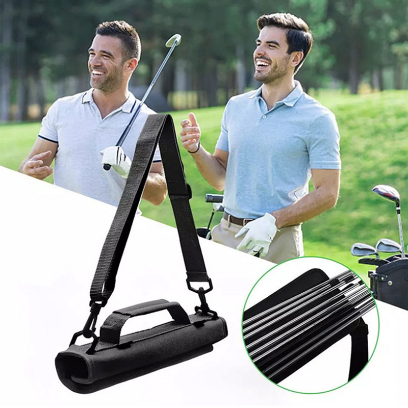 Minigolfiklubi kandekott Kerge väike golfikoti kandekott reisimiseks, must/punane/sinine