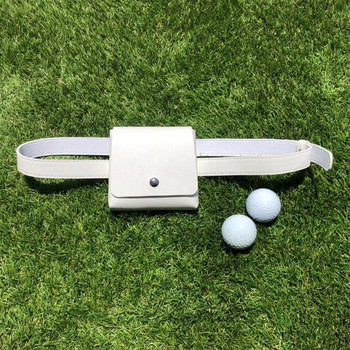 4 χρώματα Golf Ball Pu Δερμάτινη τσάντα μέσης Τσάντα γκολφ με μπάλα που κρεμιέται στη ζώνη Τσάντες πουγκί εξωτερικού χώρου Θήκη ταξιδιού Φορητή τσάντα αποθήκευσης μέσης