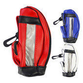 Maza golfa bumbiņu soma ūdensnecaurlaidīga PU ādas mini golfa bumbiņu jostasvietas uzglabāšanas somas Pārnēsājamas jostasvietas pakarināms uzglabāšanas maisiņš Golfa piederumi