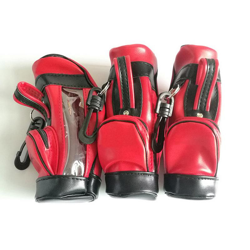 Maza golfa bumbiņu soma ūdensnecaurlaidīga PU ādas mini golfa bumbiņu jostasvietas uzglabāšanas somas Pārnēsājamas jostasvietas pakarināms uzglabāšanas maisiņš Golfa piederumi