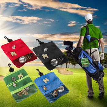 1 τεμ. Μικρές φορητές τσάντες για μπάλα του γκολφ Θήκη Διχτυωτή θήκη Αποθήκευσης για Υπαίθρια Προπόνηση Αποστολή σταγόνων