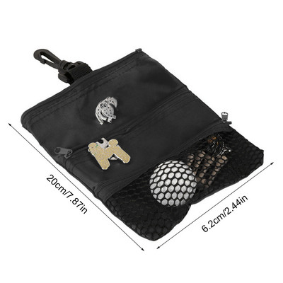 1 τεμ. Μικρές φορητές τσάντες για μπάλα του γκολφ Θήκη Διχτυωτή θήκη Αποθήκευσης για Υπαίθρια Προπόνηση Αποστολή σταγόνων