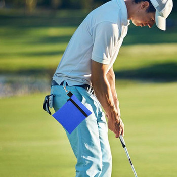 Чанта за топка за голф Преносима чанта за държач за тениски за голф Голяма чанта за държач за тениски с карабинер Чанта за топка за голф Калъф за носене на кръста