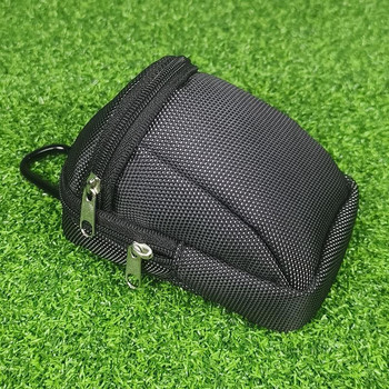 Чанта за кръста за мини голф Голям капацитет Двуслойна чанта за голф Мини чанта за кръста с кука Найлонова топка за голф Организация Подарък за играч на голф