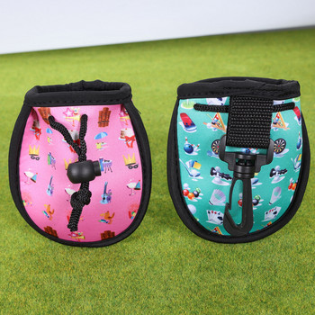 Малка чанта за кръста на топка за голф Неопренови тениски за голф и топки Поставка за чанта за носене Професионална чанта за голф Щипка за съхранение с кука за ключодържател