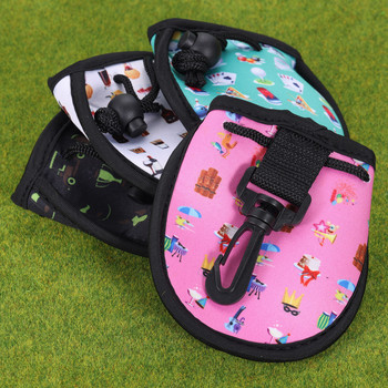 Μικρή τσάντα μέσης γκολφ από νεοπρένιο μπλουζάκι γκολφ και μπάλες μεταφοράς τσάντας μεταφοράς Επαγγελματικό κλιπ τσάντα αποθήκευσης γκολφ με γάντζο για μπρελόκ