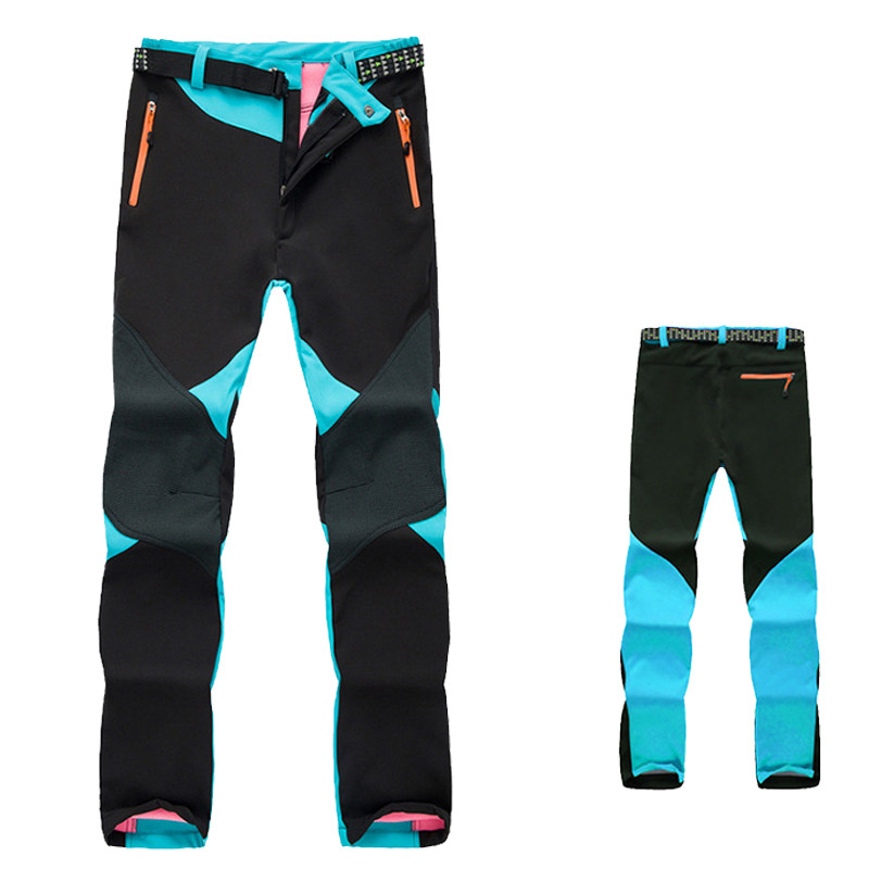 TRVLWEGO Outdoor Traverse pārgājienu kempinga slēpošanas bikses Softshell ūdensizturīgas vēja necaurlaidīgas termiskās sieviešu bikses