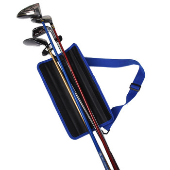 Мини преносима найлонова чанта за голф клуб Обикновена чанта за носене на оръжие за голф Пътна чанта Калъф за тренировки за голф с регулируеми презрамки
