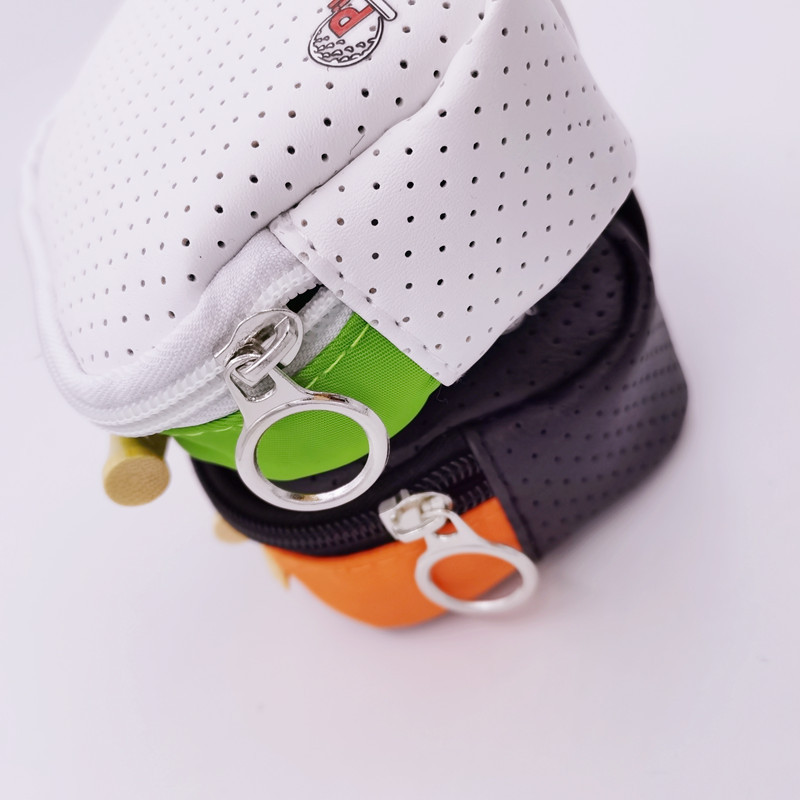 Mini tõmblukuga väike golfipalli kott hingav vöökott särkidega 12,5x9x5cm sporditarvete kaasaskantavad taskud 2 värvi