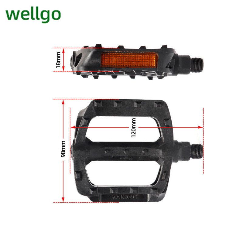 MTB WELLGO B239 V984T mägijalgratta pedaalid maanteejalgratta trepiratas 120*98*18mm nailonist rattasõidutarvikud suletud laagrikomponendid