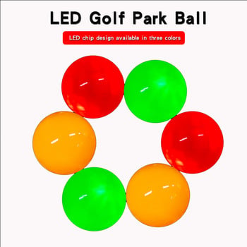 1 τεμ. LED Golf Park Ball Forced Luminescence for Night Practice Super Bright Outdoor Three Colors Gift for Golfers Ball Golf