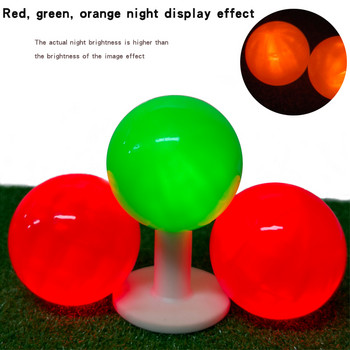 1 τεμ. LED Golf Park Ball Forced Luminescence for Night Practice Super Bright Outdoor Three Colors Gift for Golfers Ball Golf