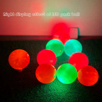 1 τεμ. LED Golf Park Ball Forced Luminescence for Night Practice Super Bright Outdoor Three Colors Gift for Golfers Ball Golf